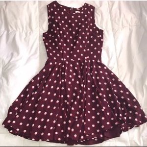 Maison Jules polk a dot dress